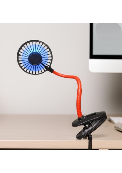 Ayarlanabilir Kıskaçlı Masa Üstü Mini Vantilatör Esnek Boyunlu, 360°