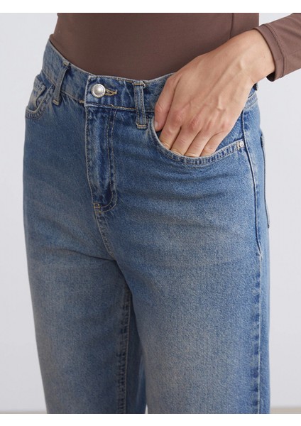 Lcw Jeans Indigo Straight Fit Kadın Jean Pantolon modelleri