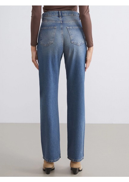 Lcw Jeans Indigo Straight Fit Kadın Jean Pantolon fırsatları