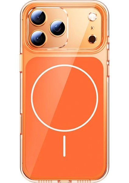 Apple iPhone 17 Pro Kılıf Redclick M-Safe Şarj Özellikli Şeffaf Kamera Kontrol Butonlu Lugano Kapak