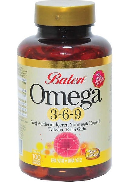 Omega 3-6-9 1585 Mg x 100 Yumuşak Kapsül