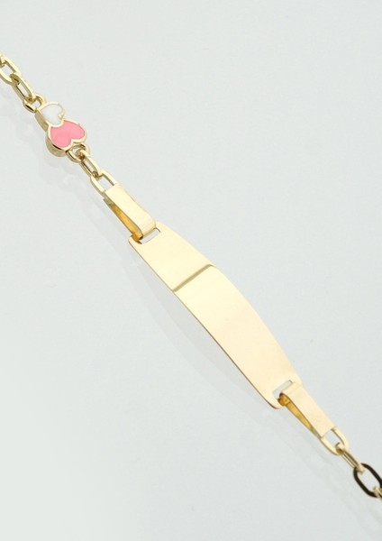 Kalp Mineli Çocuk Künye Bileklik modelleri