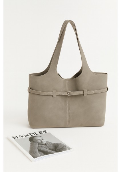 Lüks Suet Omuz Çantası Yavrulu – Çift Saplı Şık Tasarım fiyatları