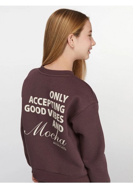 Lcw Kids Mürdüm Bisiklet Yaka Kız Çocuk Sweatshirt