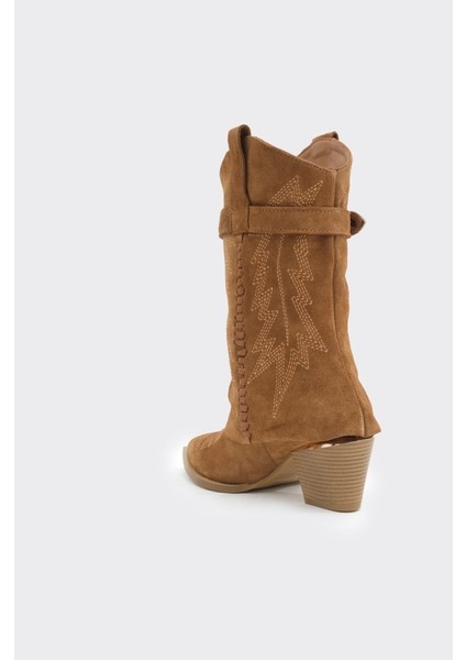 Desenli Hakiki Deri Kadın Çizme modelleri