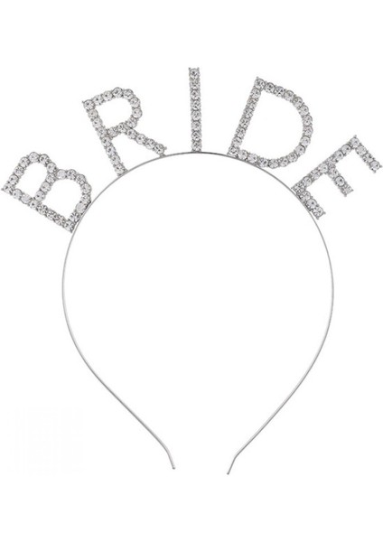 Bekarlığa Veda Mega Boy Kristal Taşlı Gümüş Bride Taç Gelin Tacı 20X21 cm fiyatları