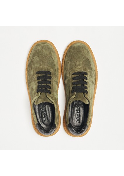 Erkek Oxford ( Klasik) OG-2180 John May 1958-101 Haki Yarma Süet-Siyah Dolaplı