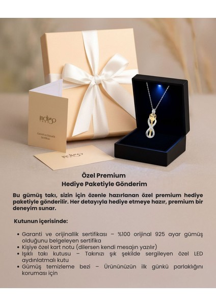 Sarılan Çift Sonsuz Aşk Premium Hediye Kutulu Gümüş Kolye fiyatları