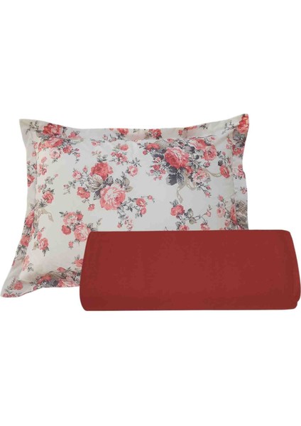 Tek Kişilik Lastikli Çarşaf (100*200*30)1 Adet Volanlı Fermuarlı Yastık Kılıfı