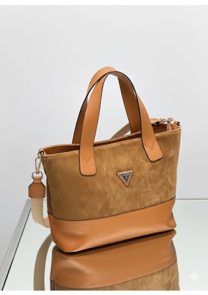 Gerçek Süet Deri Kadın Çantası