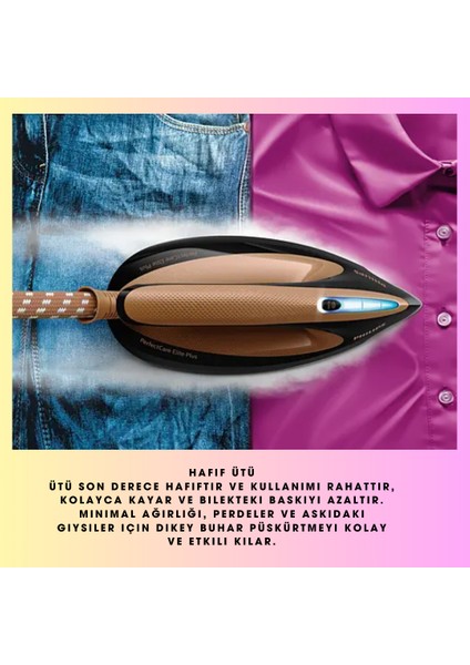 Phılıps Isı Ayarı Gerektirmeyen ,akıllı Otomatik BUHAR,GC9682/80 Perfectcare Elite Plus Buhar Kazanlı Ütü [enerji Sınıfı A]