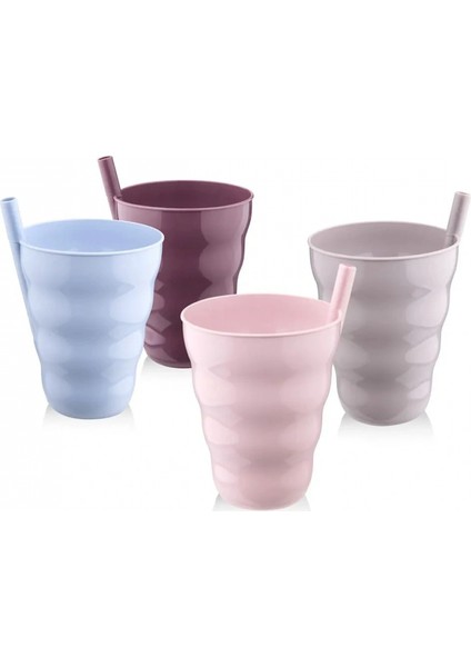 Poşetli Pipetli 3'lü Bardak Ur 3181