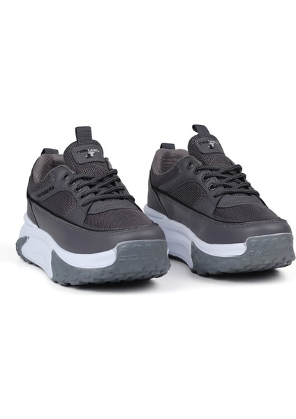 Kadın Kalın Tabanlı Füme Sneaker Spor Ayakkabı – Rahat, Şık ve Günlük Kullanıma Uygun