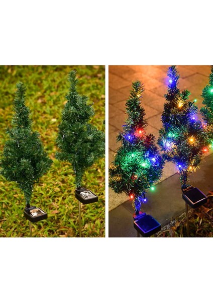 Bahçe Aydınlatması Güneş Enerjili Solar Çam Ağacı