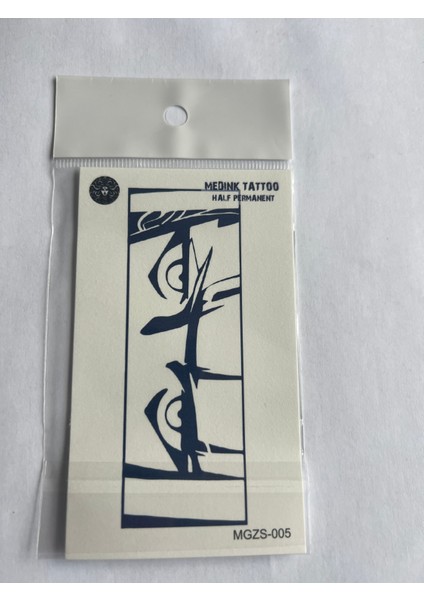 Gözler 11X8 cm Yarı Kalıcı Geçici Dövme Yapıştırma Dövme