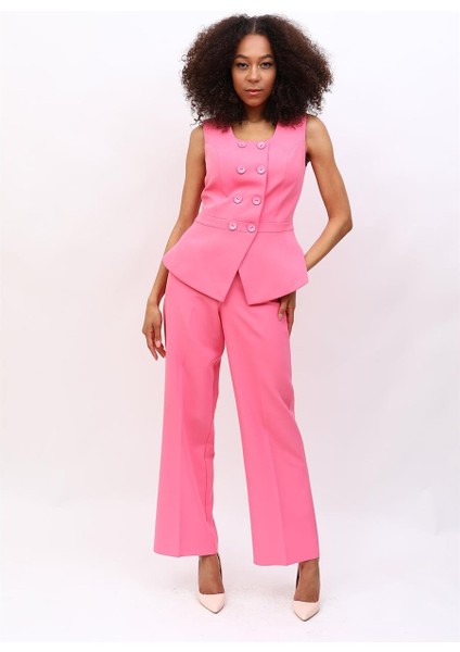 Aller Yelek & Bol Paça Pantolon Takım-Pembe fiyatları