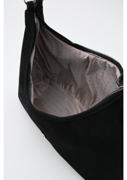 Bolanga Süet Vintage Omuz Çantası Siyah fırsatları