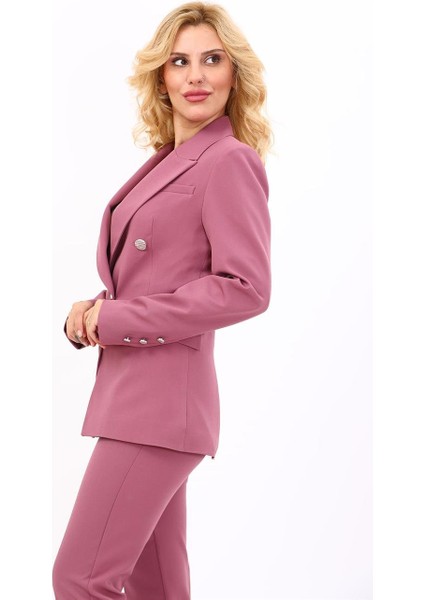 Erkek Yaka Çapraz Ceket-Rose fırsatları