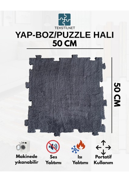 Peluş Kreş Halısı Anaokulu Puzzle Halı Japon Halı 50X50 modelleri