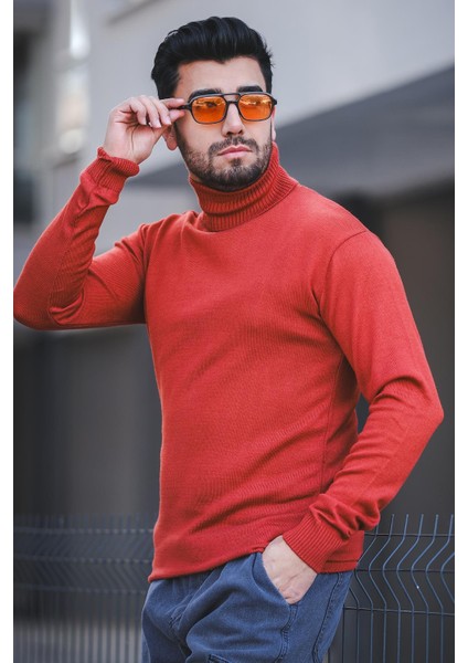 Seka 849 Pamuk Slim Fit Erkek Tam Balıkçı Boğazlı Kazak