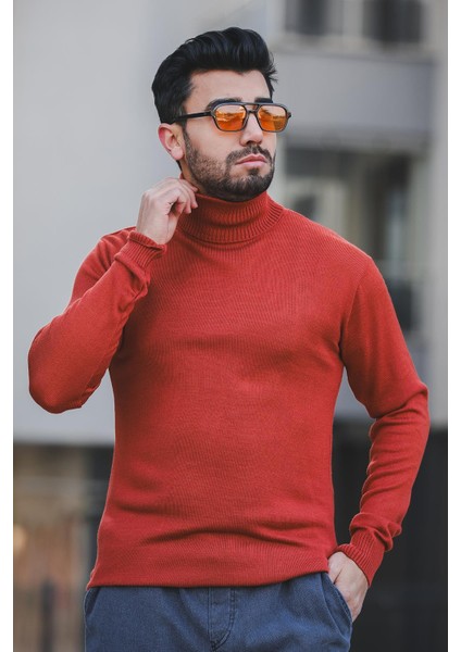 Seka 849 Pamuk Slim Fit Erkek Tam Balıkçı Boğazlı Kazak modelleri