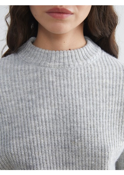 Yeni Sezon Dik Yaka Kadın Triko Kazak modelleri