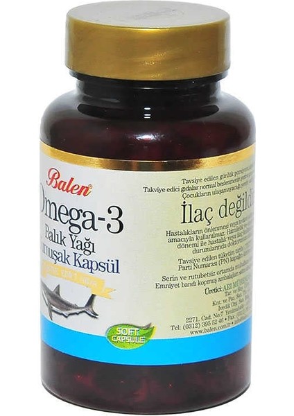 Omega 3 Balık Yağı Yumuşak 100 Kapsül modelleri