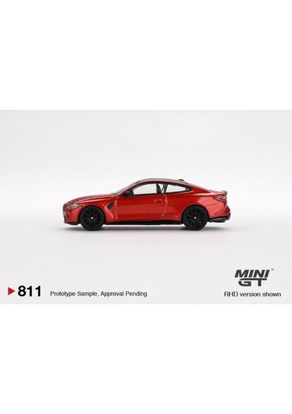 811 Bmw M4 Competition (G82) Sakhir Orange 1/64 Model Araba modelleri