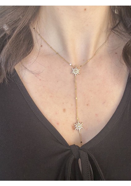 Gold Kutup Yıldızı Y Kolye fiyatları