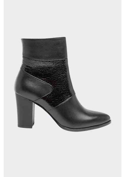 Hakiki Deri Rugan Desenli Kadın Bot