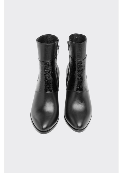 Hakiki Deri Rugan Desenli Kadın Bot modelleri