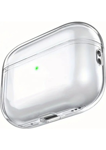 Apple Airpods 4. Nesil ile Uyumlu Kılıf Kristal Silikon Şeffaf Case