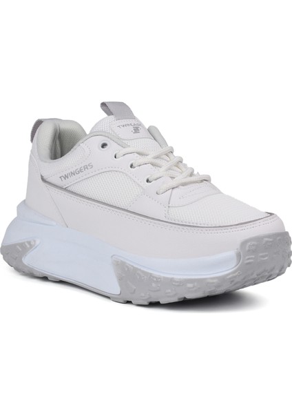 Kadın Kalın Tabanlı Beyaz Sneaker Spor Ayakkabı – Rahat, Şık ve Günlük Kullanıma Uygun modelleri