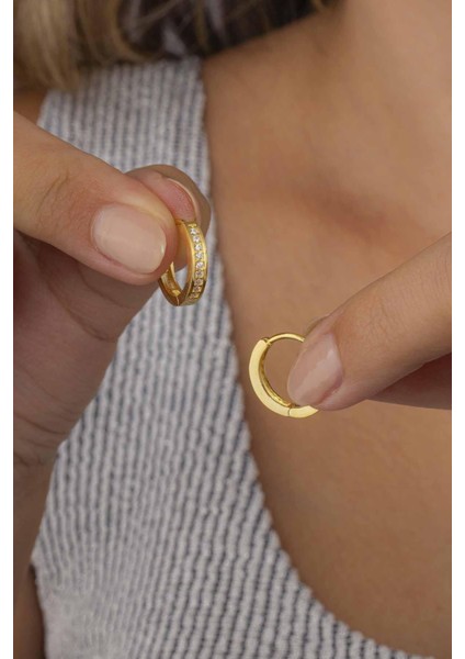 Tek Sıra Altın Kaplama Gümüş Kadın Tamtur Küpe fiyatları