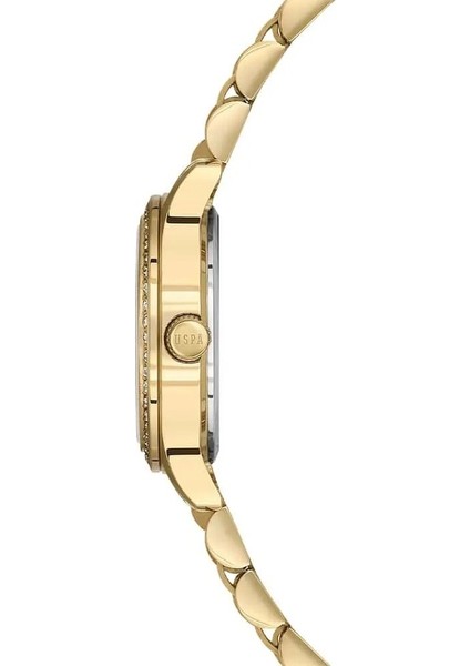 USPA2115-04 Altın Kaplama Taşlı Kadın Kol Saati fiyatları