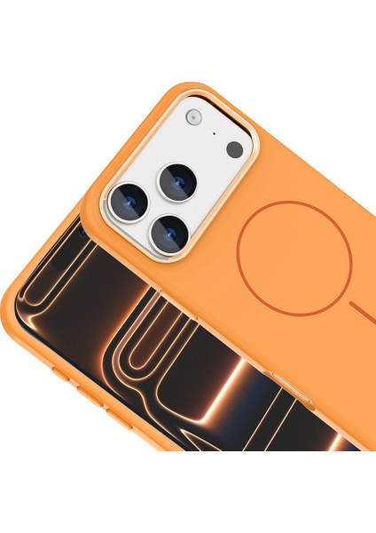 Apple iPhone 17 Pro Max Magsafe Şarj Özellikli Metal Kamera Çerçeveli Magfusion Silikon Kapak Kılıf fiyatları