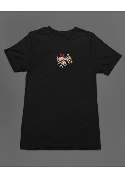Powerpuff Girls Buttercup Bubbles Blossom Unisex Tişört T-Shirt fiyatları