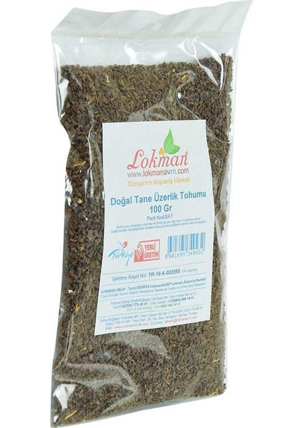 Üzerlik Tohumu Tane Doğal 100 gr Paket modelleri