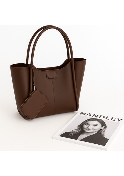 Lüks Büyük Kapasiteli Suni Deri Omuz Çantası