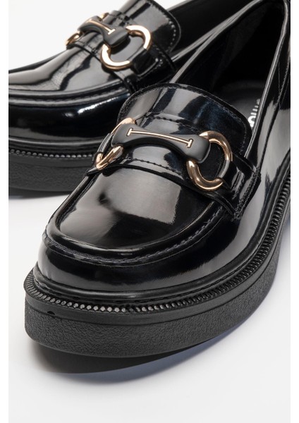 Kadın Siyah Rugan Klasik Ayakkabı Kadın Rugan Loafer Kadın Günlük Ayakkabı Casual Ayakkabı fiyatları