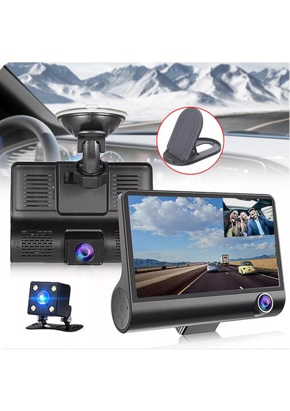 Araç Araba Içi Kamera Seti Ön Kamera Araç Içi Arka Görüş 4' Hd fiyatları