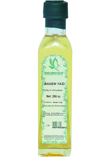 Badem Yağı Cam Şişe 250 cc indirimleri