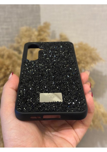 Samsung Galaxy A16 Uyumlu Kılıf Kamera Koruma Çıkıntılı Parlak Taşlı Şık Görünümlü Lüx Kapak fırsatları
