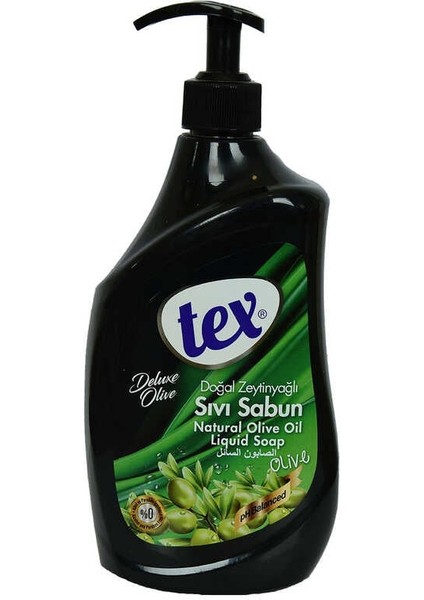 Sıvı El Sabunu Doğal Zeytinyağlı Delux Olive Alkol ve Paraben Içermez 750 ml