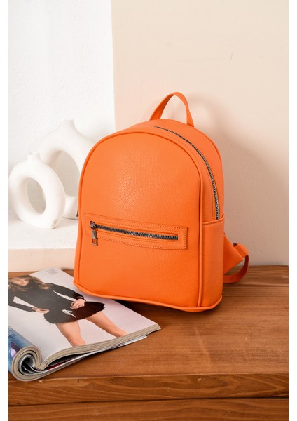 Kadın Lüks Ayarlanabilr Sade Şık Askılı Modern Sırt Çantası