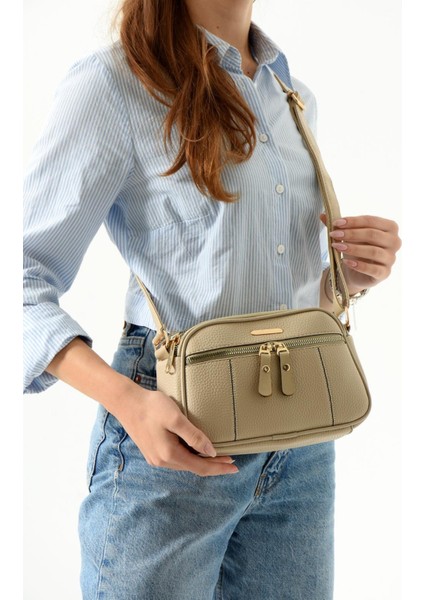 Kadın Lüks Çapraz Askılı Çok Bölmeli Omuz Çantası fiyatları