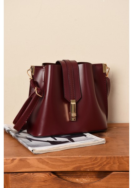 Kadın 3 Bölmeli Elden Tutmalı Omuzdan Asmalı Kaliteli Çanta