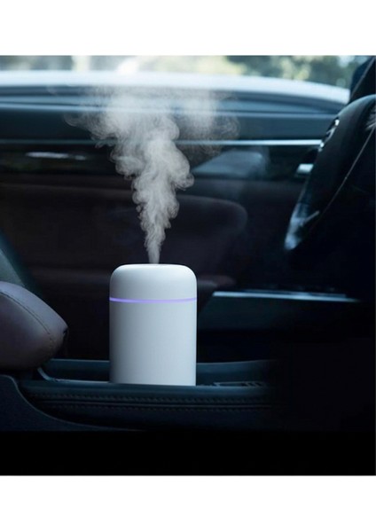 300 ml Işıklı Ledli Hava Nemlendirici Buhar Makinesi ve Aroma Verici Buhardanlık