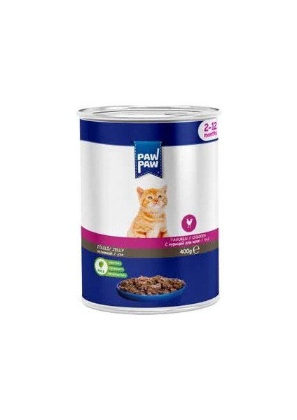 Paw Paw Tavuklu Yavru Kedi Konservesi 400GR.