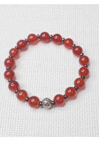 Kırmızı Akik Doğal Taş Bileklik fiyatları